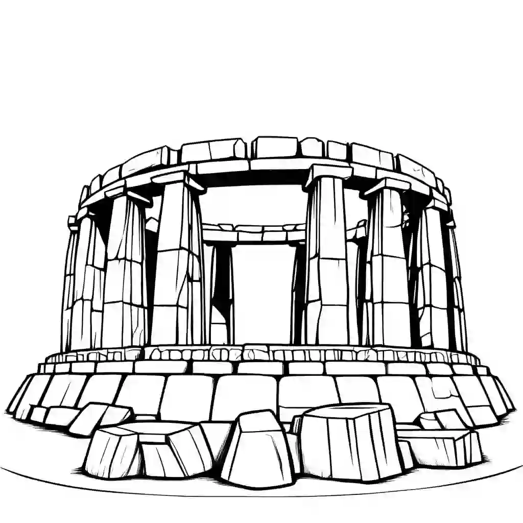 Stonehenge coloring pages